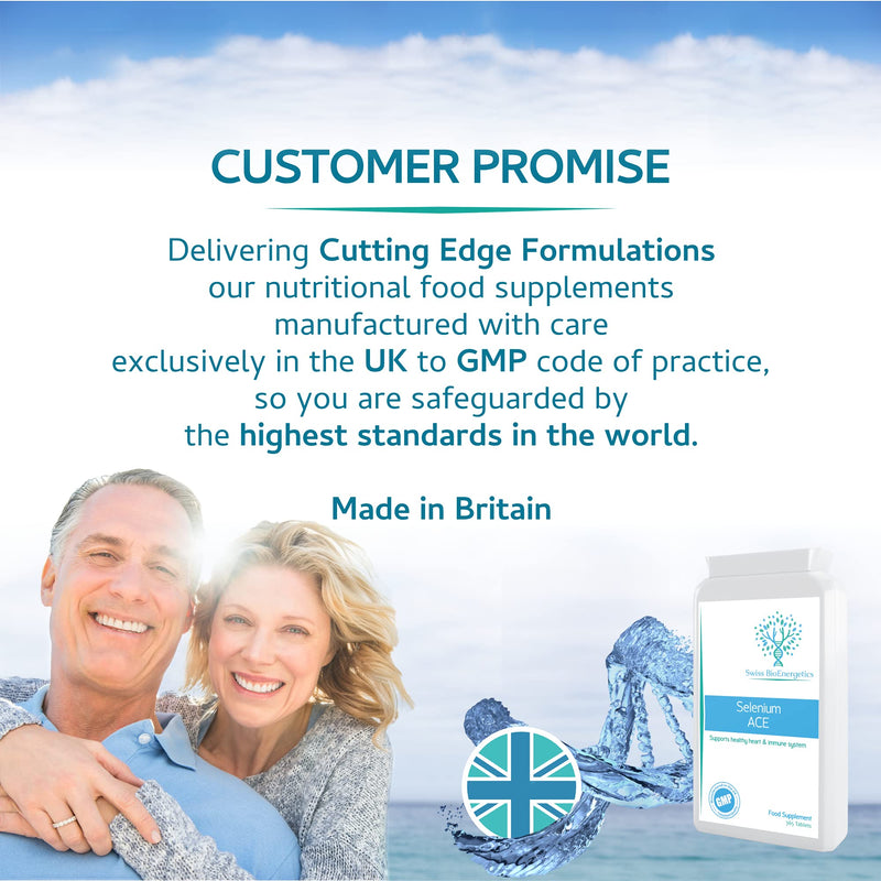 Selenium ACE 50mcg 365 Tablets - 1 Year Supply of Balanced Formula Selenium with Vitamins A, C & E – Supports The Immune System & Provides Key Antioxidants - NewNest Australia
