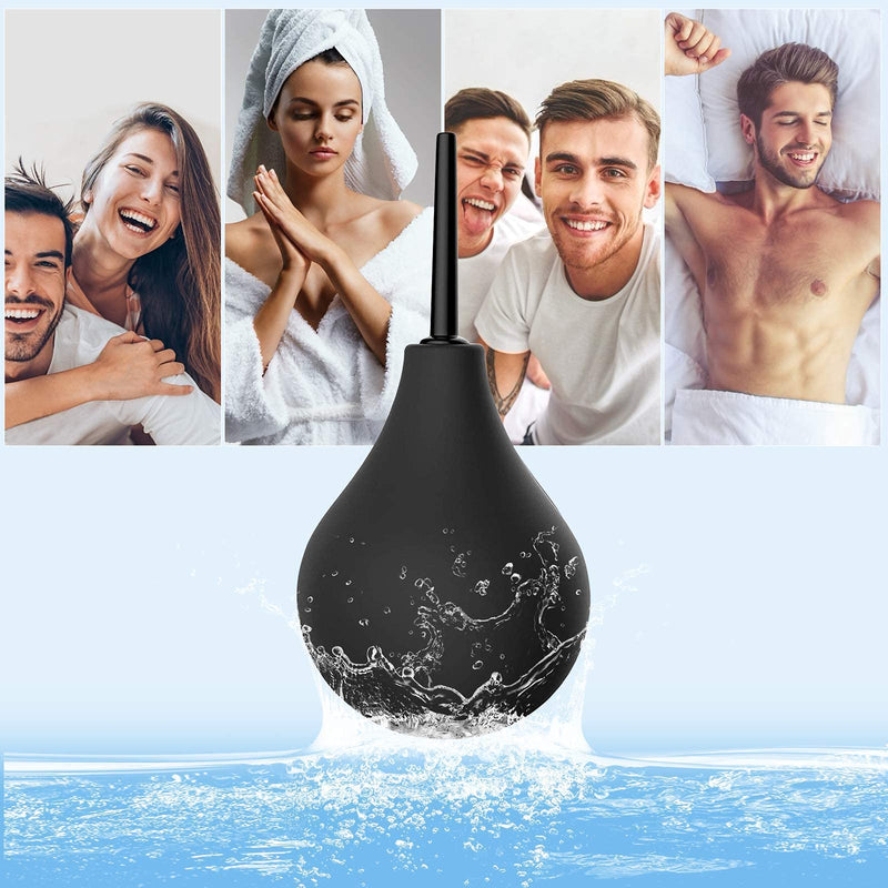 T2 Enema Bulb Kit 224ml - Anal Douche for Men & Women – Enema Kit for Adults Includes 2 x Detachable Comfortable Slim Nozzles - FDA CE Certified - NewNest Australia