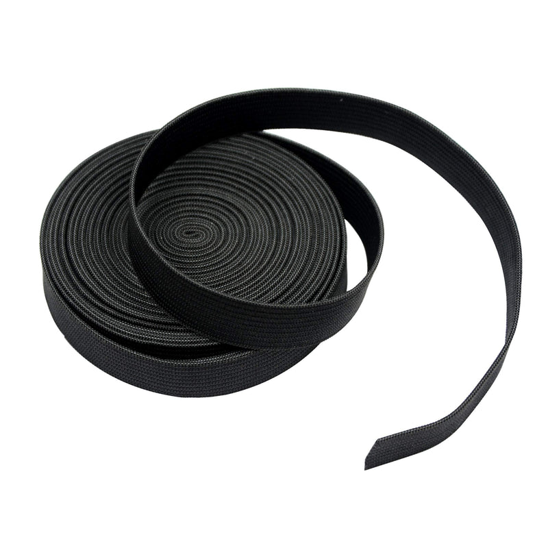 Black Elastic Band for Sewing Elastic Spool High Elasticity Knitting Elastic Band Elastic Sewing Band (0.6 inch X 5.5 Yard) 0.6 inch X 5.5 yard - NewNest Australia