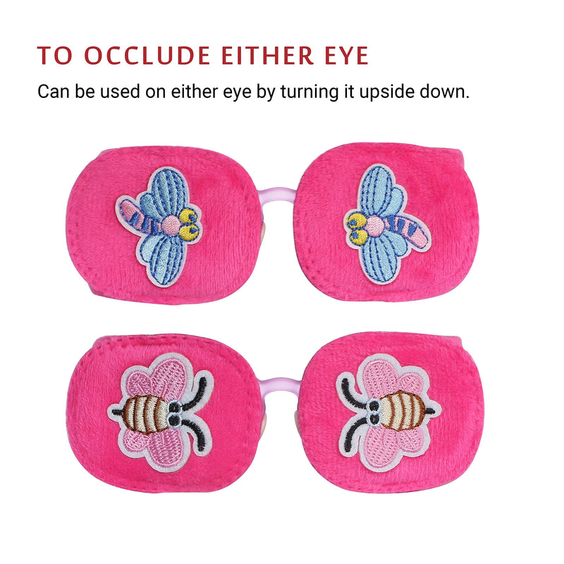 Astropic 2Pcs Eye Patches for Kids Glasses to Cover Either Eye (Butterfly & Dragonfly) Dragonfly & Butterfly - NewNest Australia