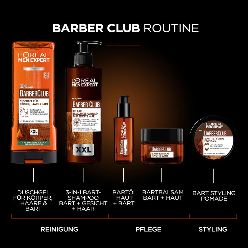 L'Oréal Men Expert Beard Balm Beard + Skin for Men, Supporting Healthy Beard Growth, Beard Care for Men with Cedarwood Essential Oil, Barber Club, 1 x 50 ml - NewNest Australia