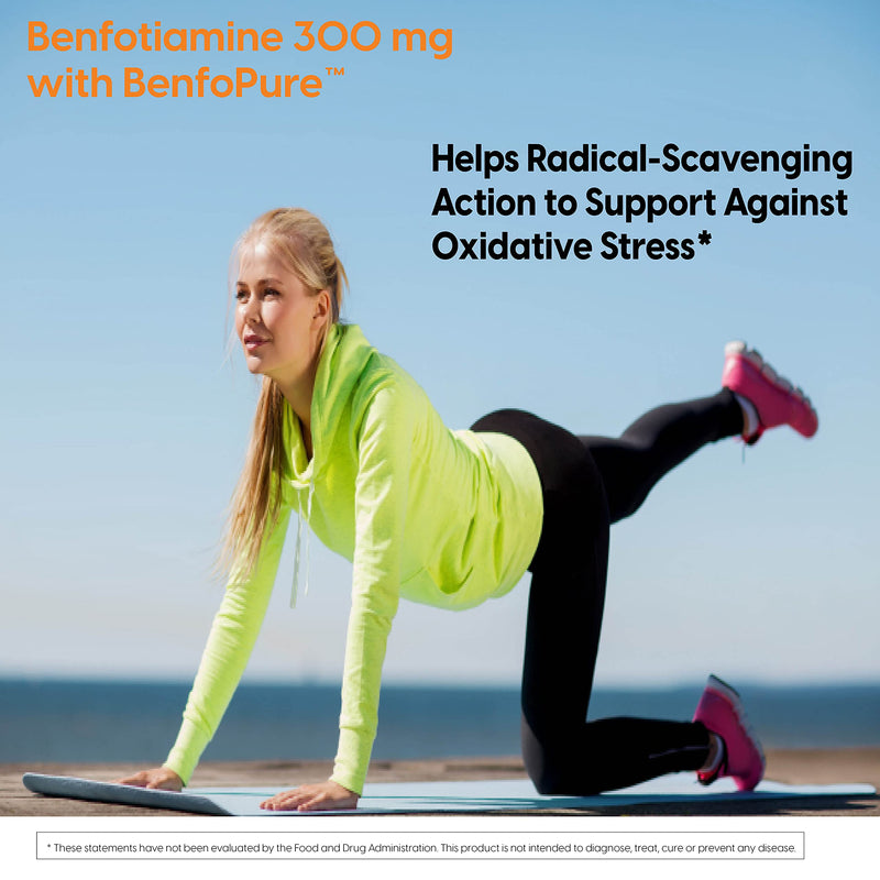 Doctor's Best Benfotiamine, Non-GMO, Vegan, Gluten Free, Soy Free, Helps Maintain Blood Sugar Levels, 300 mg, 60 Veggie Caps (DRB-00270) - NewNest Australia