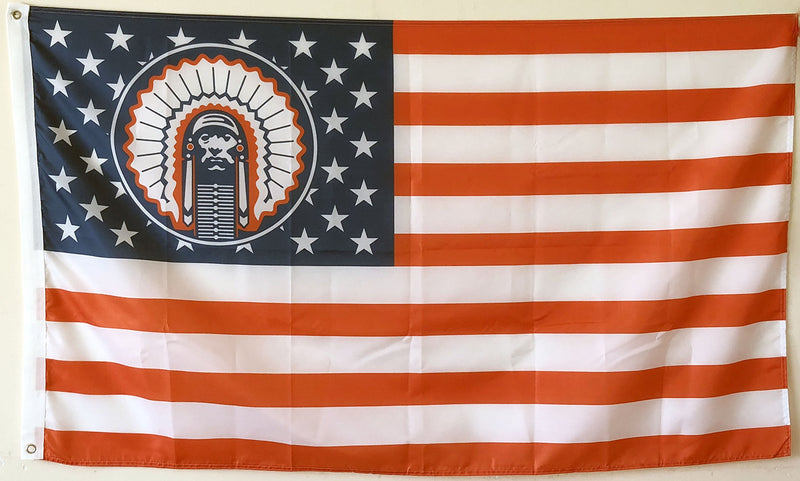 2but US Stars& Stripes Illinois Fighting Illini Chief Flag Banner 3x5 Feet - NewNest Australia