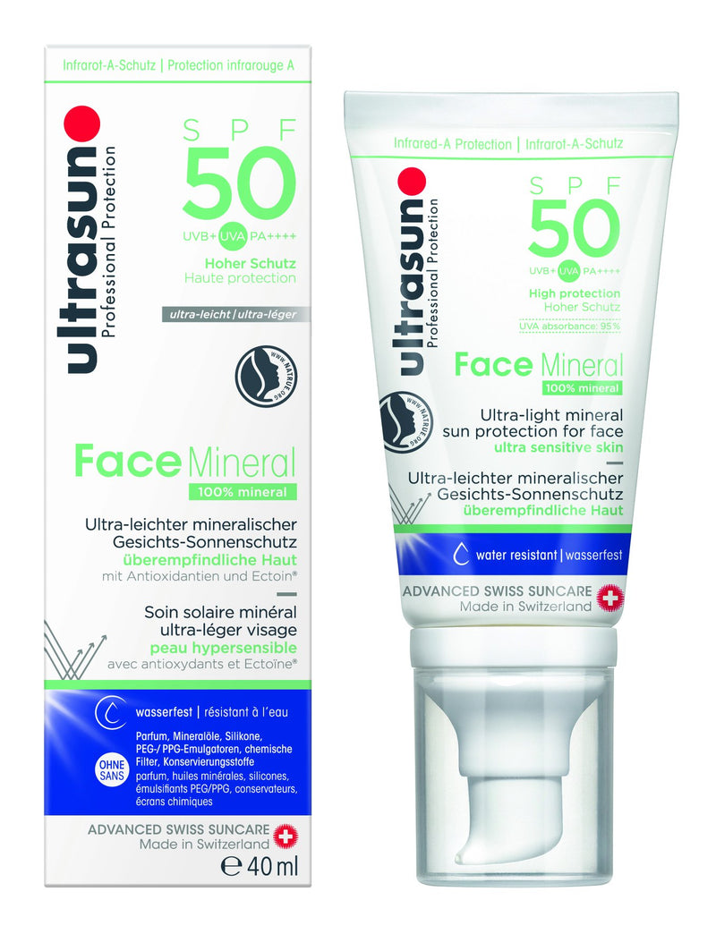 ultrasun SPF 50 Face Ultra Light Mineral Sunscreen Lotion, 40 ml - NewNest Australia