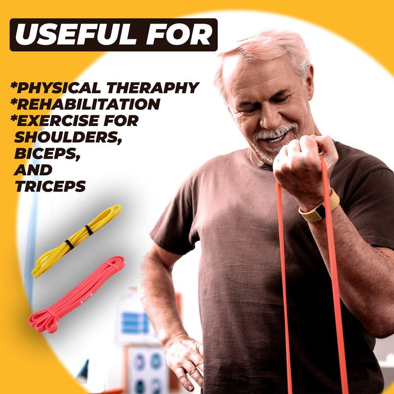 Draper's Strength Heavy Duty Resistance Stretch Loop Bands for Powerlifting Workout Exercise and Assisted Pull Ups #01 Yellow - NewNest Australia