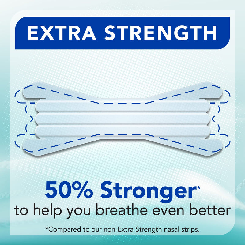 Instaclear Extra-Strength Nasal Breathing Strips Clear 50 ct | Works Instantly, Nasal Congestion Relief, Stops Snoring, Cold & Allergy Extra Strength Clear - NewNest Australia