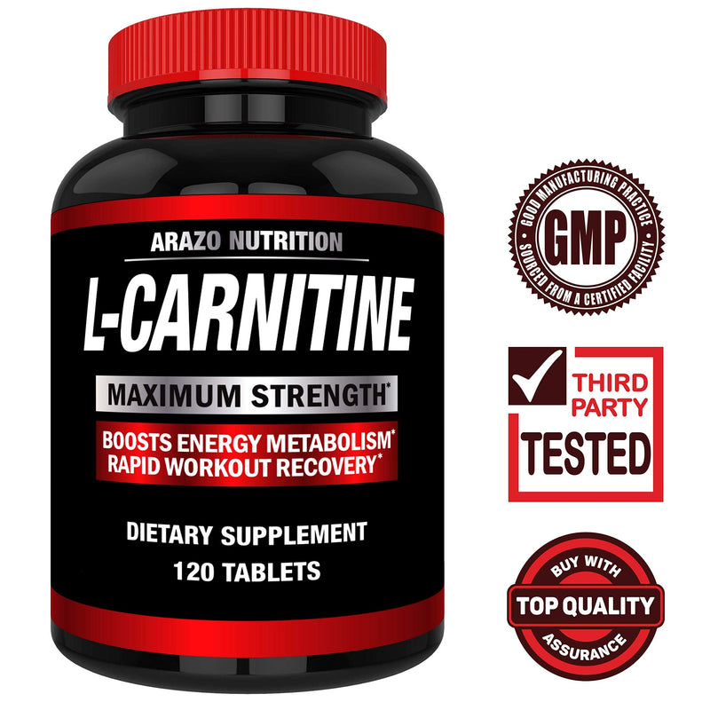 Super Strength L-Carnitine 1000mg Servings Plus Calcium for Boosted Metabolism and Improved Muscle Gain - Arazo Nutrition - NewNest Australia