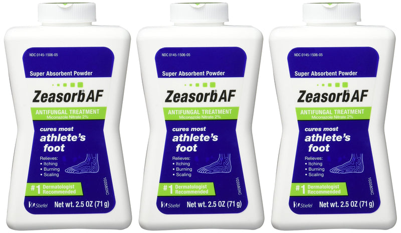 Zeasorb Antifungal Powder Treatment For Athletes Foot - 2.5 Oz (3 Pack) - NewNest Australia