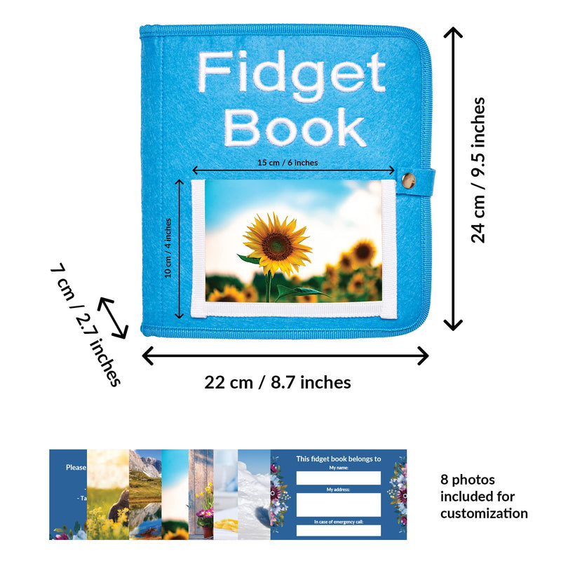 Fidget Book for Elderly | Fidget Blanket for Dementia | Dementia Products for Elderly | Gift and Activities for Seniors with Alzheimer’s or Dementia | Sensory Fidget Toys - NewNest Australia