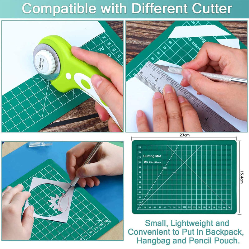 ImnBest 19 Pieces Vinyl Weeding Tools Stainless Steel Plotter Accessories HTV + 1 Piece A5 Cutting mat, DIY Craft Tool Set, Cameos, Lettering, Including Weeding Hooks, Tweezers, DIY Christmas Gift B - NewNest Australia