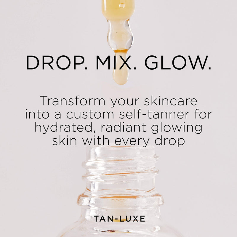 Tan Luxe THE FACE Self Tan Drops, Medium (10 ml) Add Tanning Drops to Skin Care for Custom Face Tan, Cruelty Free & Vegan Light/Medium - NewNest Australia