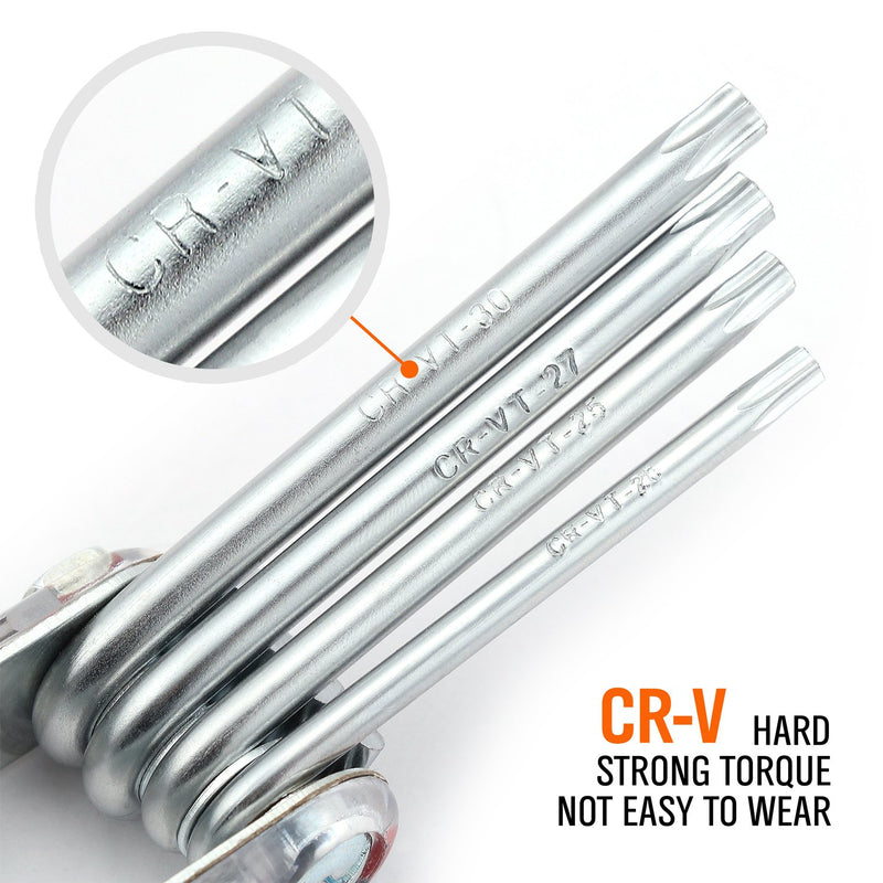 HORUSDY Tamper Proof Star Key Set (Folding) Security Torx Key Set Size ...