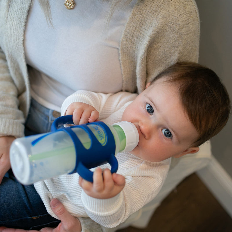 Dr. Brown's Silicone Bottle Handle for Standard Baby Bottles - Blue - 4m+ Standard Neck - NewNest Australia