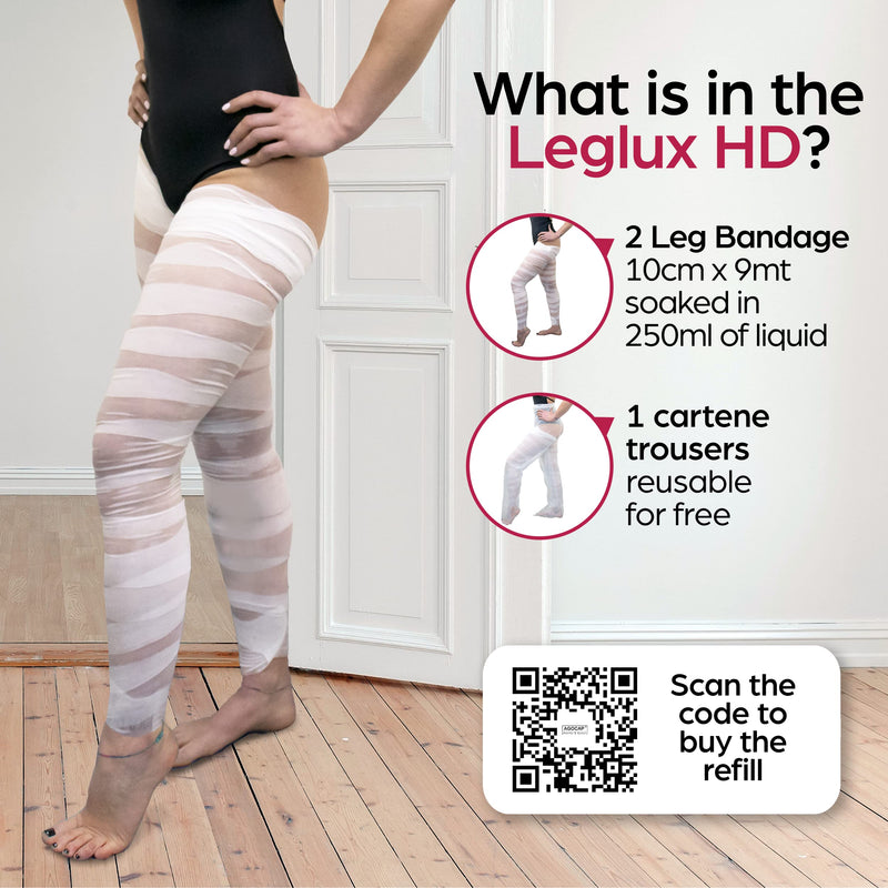 Agocap Draining Bandages Legs HD, with Longan fruits and Caffeine. Bandage treatment with reshaping and toning action. 2 draining bandages with 250 ml active ingredient + FREE cartene pants HD Bandage - NewNest Australia