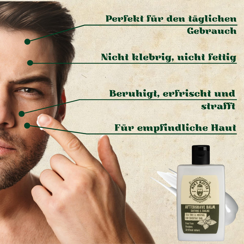 Men'S Master After Shave Balm With Green Tea, Menthol | After Shave For Men | Moisturizing And Nourishing After Shave Product | Beard Balm Men | Face Care Men | Paraben-Free - NewNest Australia