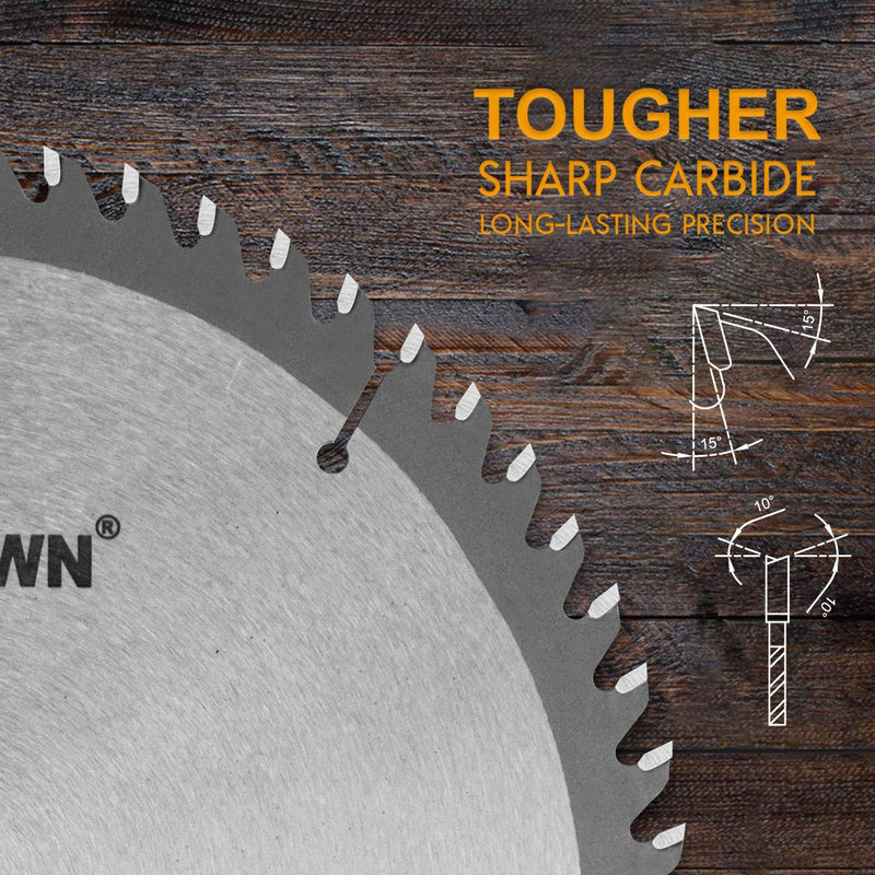 TWIN-TOWN 8-1/4-Inch Saw Blade, 60 Teeth,General Purpose for Soft Wood, Hard Wood, Chipboard & Plywood, 5/8-Inch DMK Arbor 8-1/4" 60T - NewNest Australia