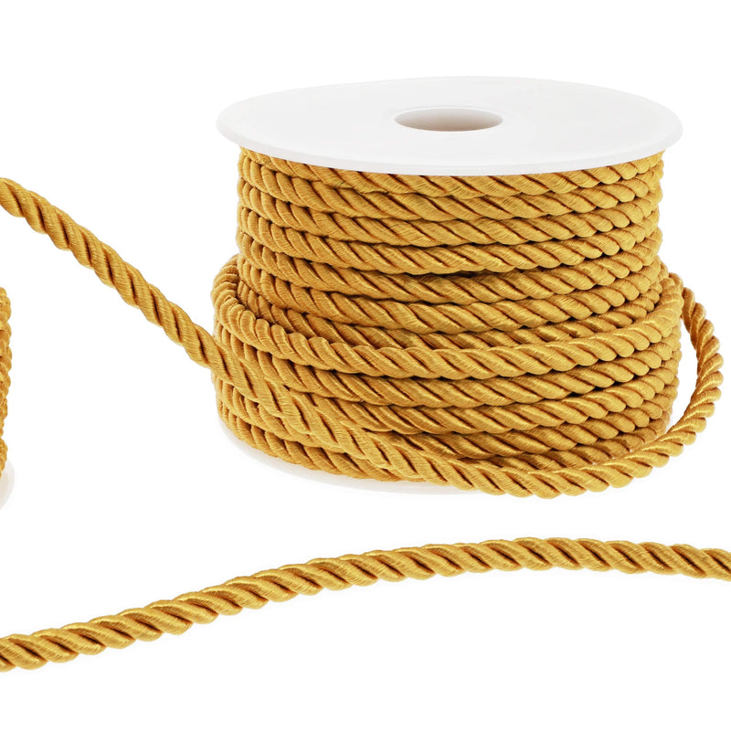 Twisted Gold Cord for Crafts, Sewing, Upholstery (36 Yards, 2 Rolls) - NewNest Australia