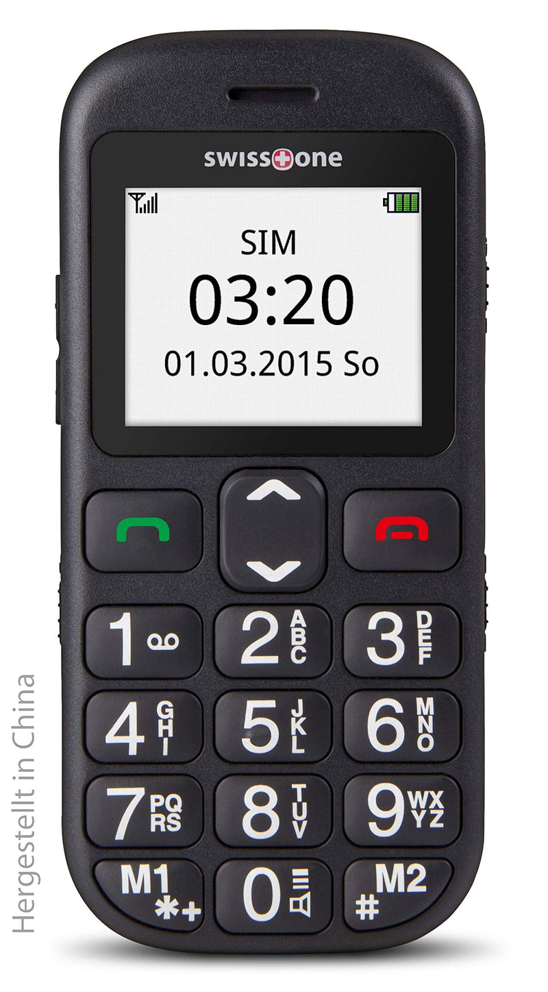 swisstone BBM 320c - GSM- All Carriers 1 GB mobile phone with large illuminated color display, black single - NewNest Australia