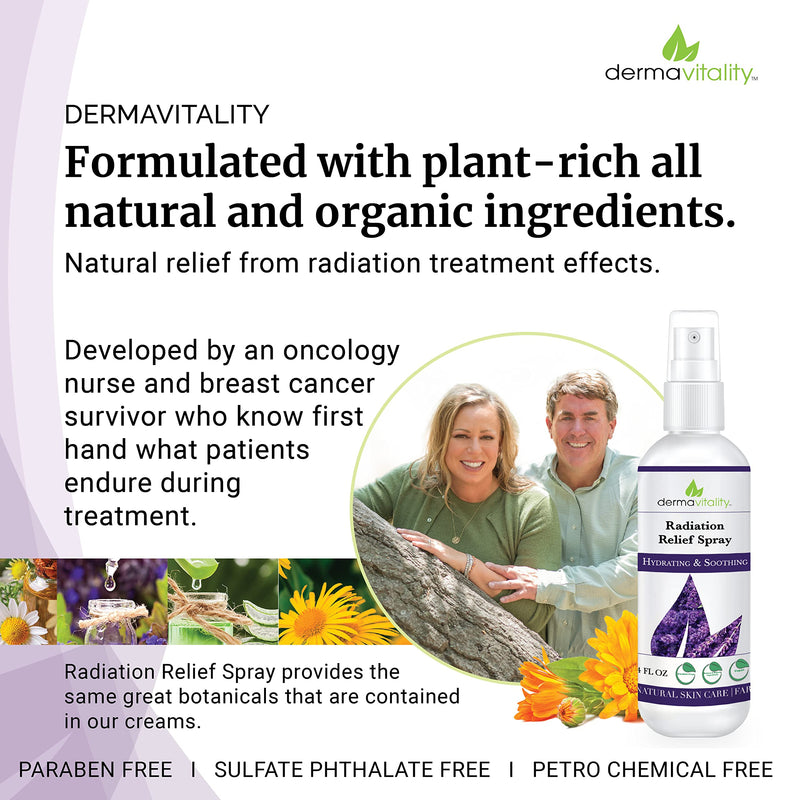 Radiation Burn Relief Spray - Calendula Based Radiation Burn Relief, Natural, Organic, Paraben, Sulfate, Pthalate and Petro Chemical Free, Plant Based Soothing Spray for Radiation Burns – 4 Ounces - NewNest Australia