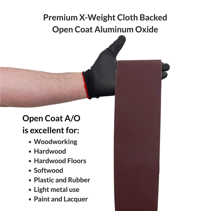 Red Label Abrasives 6 X 48 Inch 80 Grit Aluminum Oxide Premium Quality Multipurpose Sanding Belts, 2 Pack - NewNest Australia