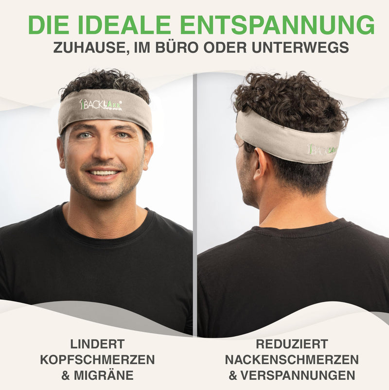 Backlaxx Acupressure Headband Against Migraines And Headaches. Acupuncture Headband, Head Massager With Pocket For Head Massager. Head Massager For Relaxation, Beauty Headband Natural - NewNest Australia