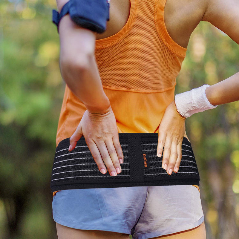Thx4COPPER Compression Adjustable Sacroiliac Hip Waist Compression Belt, Lower Back Support Brace, Pain Relief for Sciatica, Pelvis, Lumbar,Nerve,Leg,SI Joint,Anti-Slip Pelvic for Men/Women Normal thickness fabric L - NewNest Australia