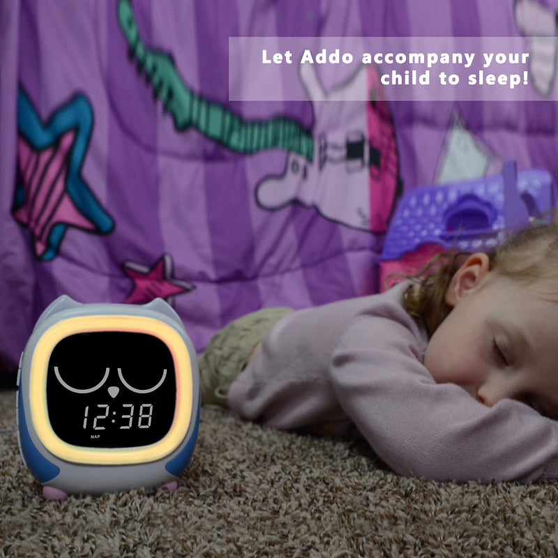 Addo Cks912 Children'S Alarm Clock, Light Alarm Clock, Sunrise/Sunset Simulation Bedside Lamp, Grow Children'S Clock Trainer, White Noise Sleep Sounds Alarm Clock Owl Itoma - NewNest Australia