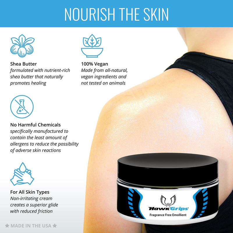 HawkGrips Massage Cream Emollient - Oil-Based Deep & Soft Tissue Application, Physical Body & Muscle Therapy, Safe & Clean Ingredients, Use with Hands & Tools - Unscented, Single Jar (8oz) 1 - NewNest Australia