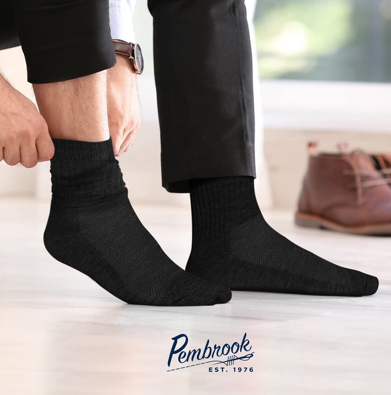 Pembrook Diabetic Socks for Men and Women - Non Binding Socks Women | Neuropathy Socks for Men and Neuropathy Socks for Women | Edema Socks for Diabetics Women | Diabetic socks Women Medium 2 Black / 2 Grey / 2 White - NewNest Australia