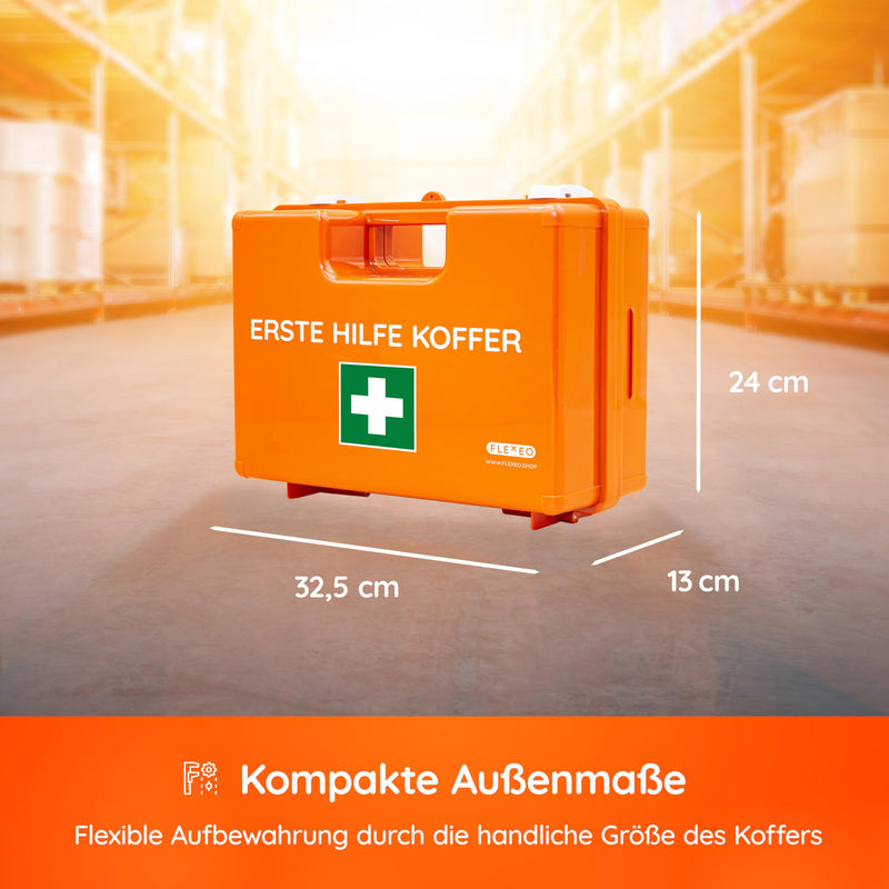 Empty first aid kit, including wall bracket - Large suitcase without contents - Empty first aid kit/emergency kit for businesses, companies and homes for retrofitting and filling yourself - NewNest Australia