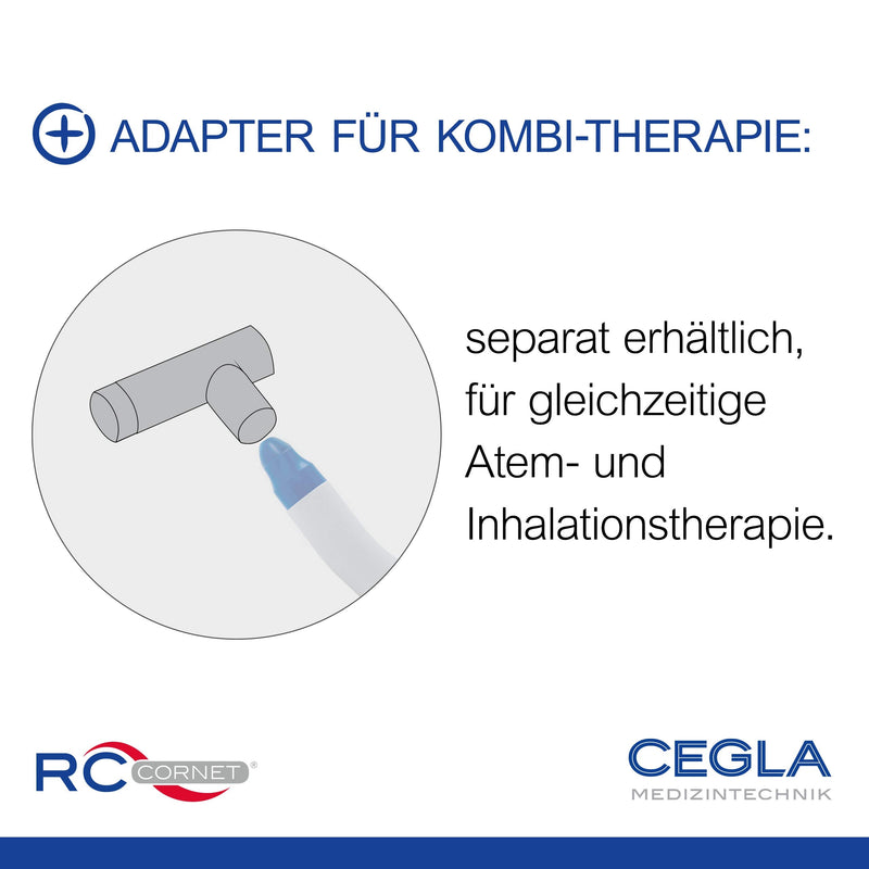 Cegla Rc-Cornet N Respiratory Therapy Device, Clear Nose Without Medication, Expectorant, Decongestant, Regenerating, Connection For Inhalation Possible, Clears The Upper Respiratory Tract - NewNest Australia