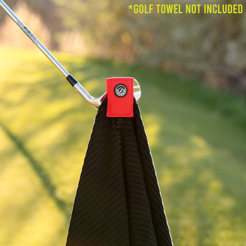 Stripebird - Magnetic Clip for Golf Towel (Major Red) - (Highest Strength Magnet) - Easily Access Golf Towel While You Golf - Attaches to Golf Cart, Clubs or Golf Hub - Removable from Towels Major Red - NewNest Australia