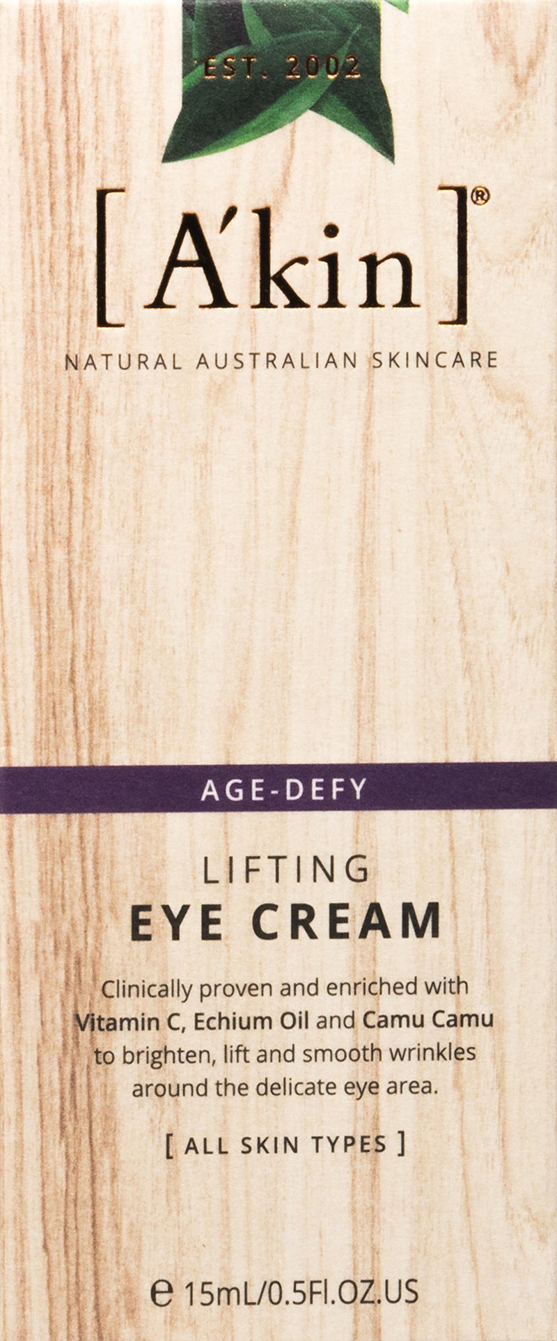 A'kin Age-Defy Lifting Eye Cream 15 ml - NewNest Australia