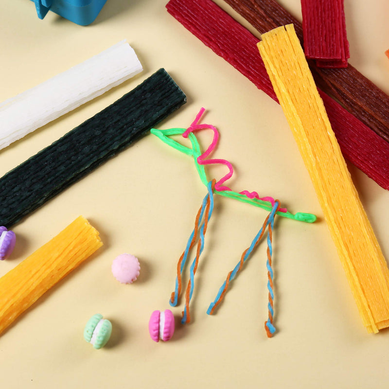 (640 Pieces and 1 Travel Case) Wax Yarn Stix | 6-Inch, 13 Neon Colors Wiki Sticks for Kids - DIY Crafts and School Project Supplies.Great Toy for Home and Road Trip Activities for Kids - NewNest Australia