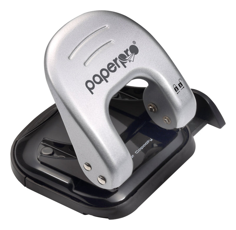 Bostitch Office EZ Squeeze Reduced Effort 2-Hole Punch, 20 Sheets, Locking Handle, Silver (2310) - NewNest Australia