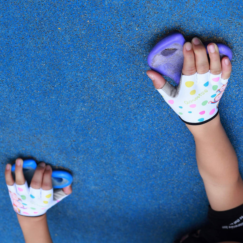 Roaming Kids Gloves for Age2-10, Great for Boys Girls Outdoor Sports,Biking,Cycling, Riding, Netball,Climbing, Monkey Bar,Scooter… XS (Around a Palm: 5.9") Happy Time - NewNest Australia