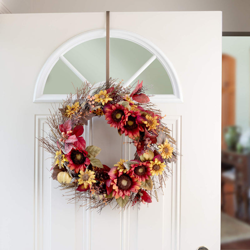 NewNest Australia - HighProfile Wreath Hanger Over The Door Hook (Oil-Rubbed Bronze) Oil-rubbed Bronze 