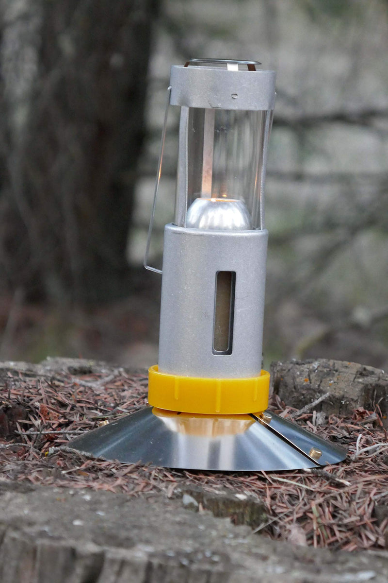 NewNest Australia - Survival Stand (Hivis Yellow) for UCO Candle Lantern System. Essential for Emergency Preppers! Great for Tenting, Hiking, Camping ! 