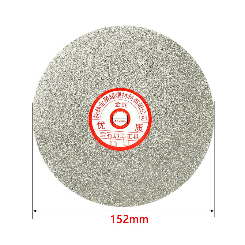 uxcell 6-inch Grit 60 Diamond Coated Flat Lap Wheel Grinding Sanding Polishing Disc - NewNest Australia