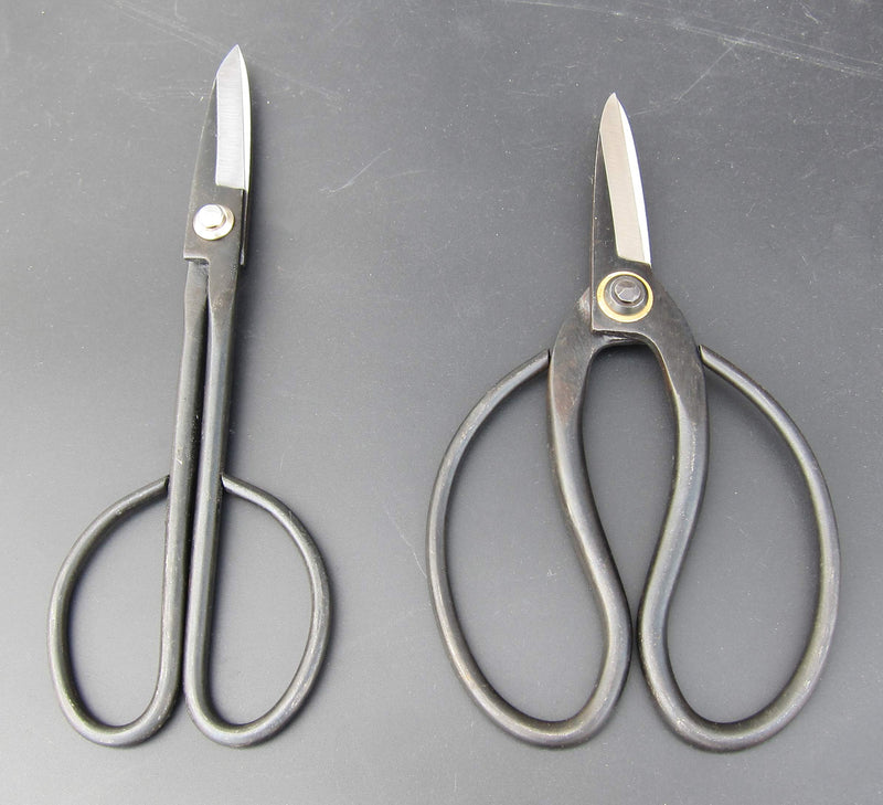 2Piece Forged Bonsai Shear Set, Bonsai Tools Incl. Stainless Steel Spoon, Tweezer, Dust Brush as Bonus, Professional Bonsai Trimming Shears 2-Pack - NewNest Australia