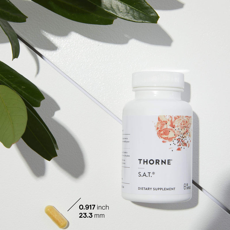 Thorne Research - S.A.T. - Silymarin, Artichoke, and Turmeric Extracts for Liver Support - 60 Capsules - NewNest Australia