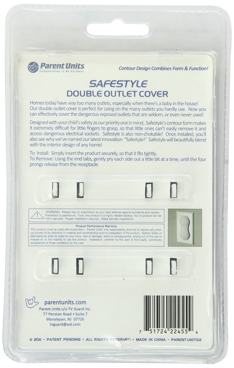 Parent Units SafestyleDouble Outlet Cover, 2-Count - NewNest Australia