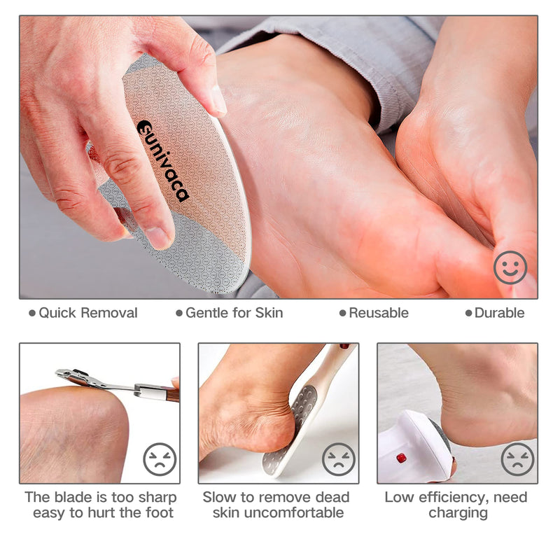 Sunivaca Nano Glass Callus Remover - Soft And Smooth Feet Professional Foot Care, Callus Removal Wet & Dry - Callus File For Velvety Soft Baby Feet Safe & Quick - NewNest Australia