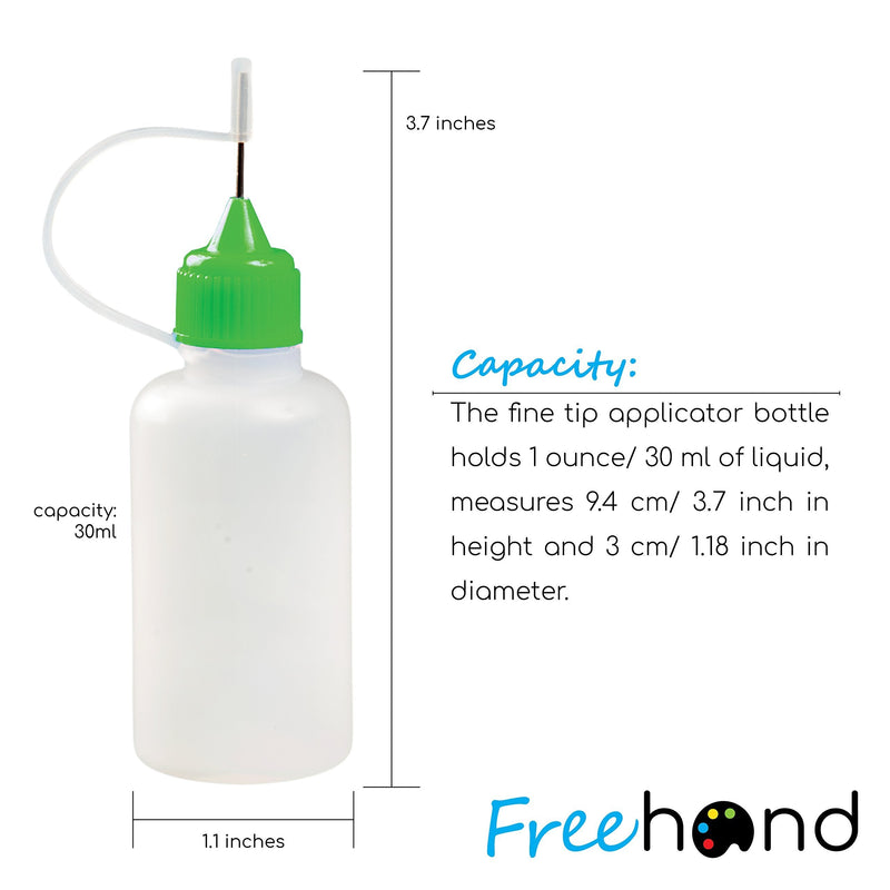 Precision Tip Applicator Bottle Four 1 Oz. Bottles and 12 Tips for Multi-Purpose Use - NewNest Australia