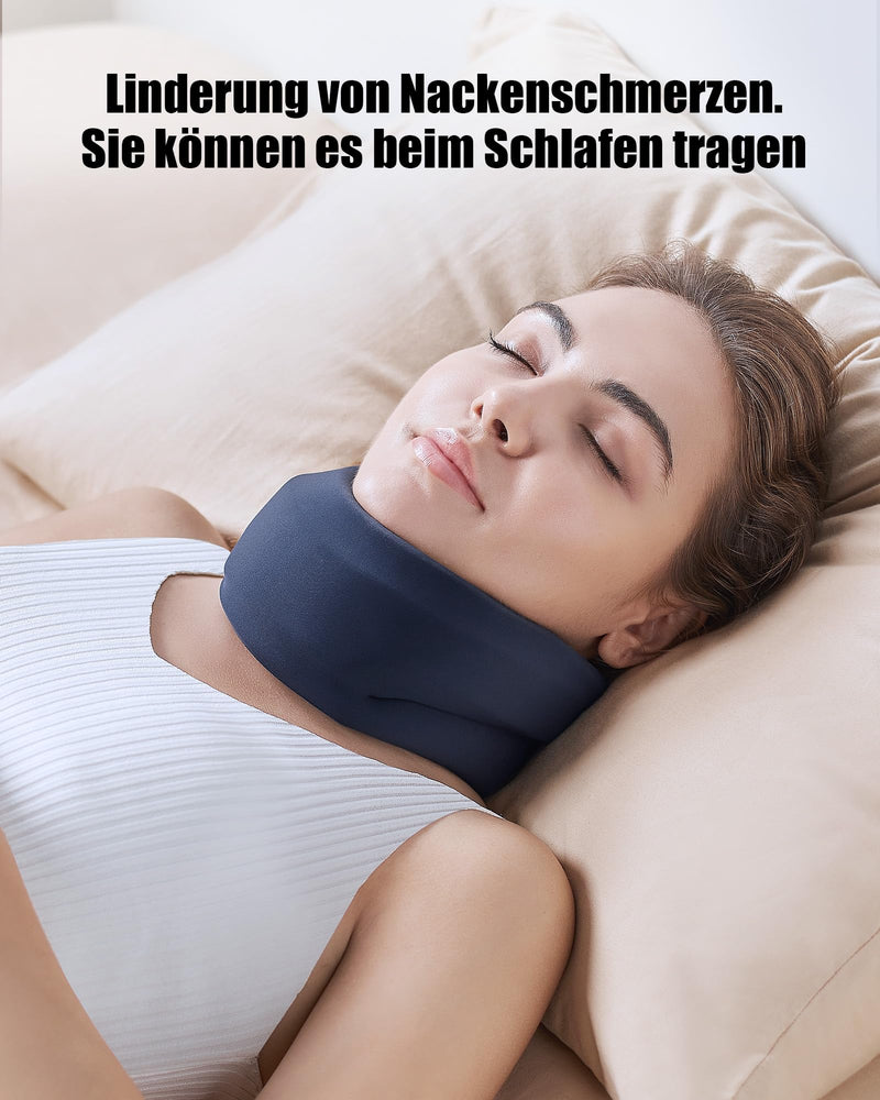 BLABOK neck brace for neck pain and support - neck brace made of soft foam for sleeping - bandages keep the vertebrae stable and aligned M - NewNest Australia
