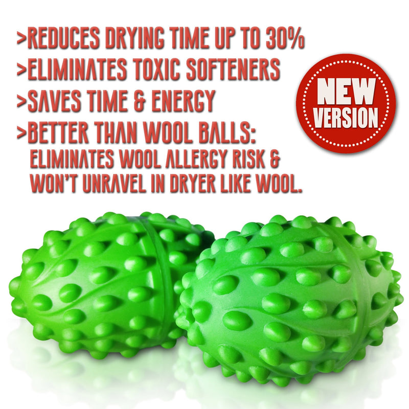 Dryer Balls XL | The Best Made Reusable Non Toxic Laundry Softener & Wrinkle Release | Replaces Fabric Softener Liquid, Dryer Sheets & Wool | Vegan & Sheep Safe | 2-Year USA Warranty - NewNest Australia