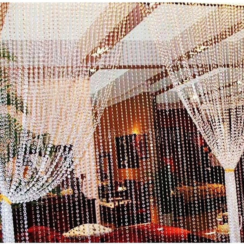 KUPOO 99 ft Clear Crystal Like Beads by The roll - Wedding Decorations (Colorful) - NewNest Australia