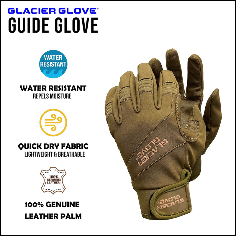 Glacier Glove Guide Full Finger Gloves - Coyote Large - NewNest Australia