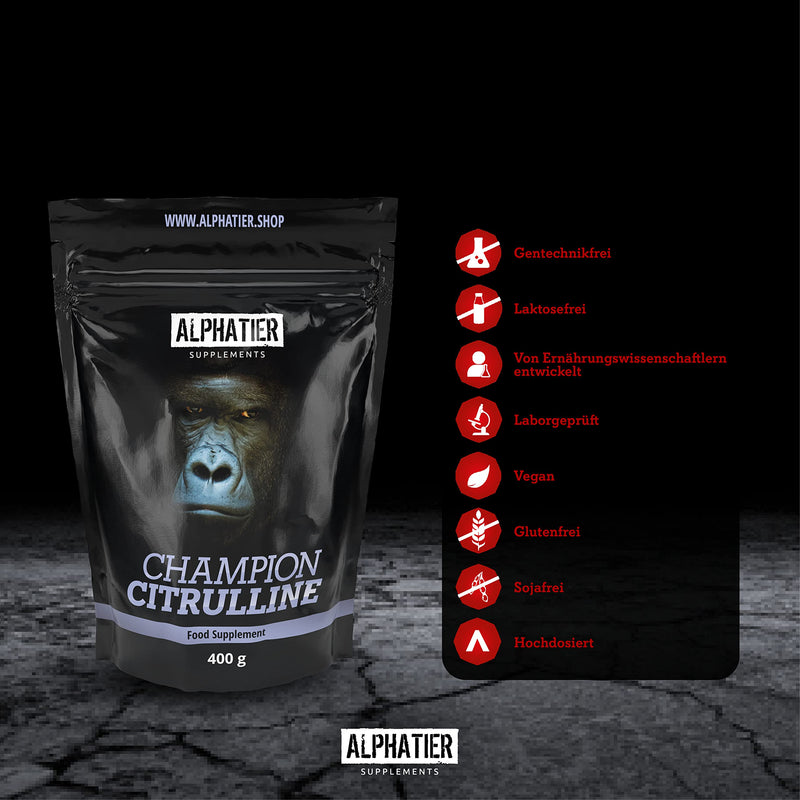 L Citrulline Malate Powder High Dose 400 G Dl 2:1 - Highest Dosage & Purity - Alphatier Champion L-Citrulline Malate Powder - Fitness And Bodybuilding - Premium Quality - Vegan - NewNest Australia