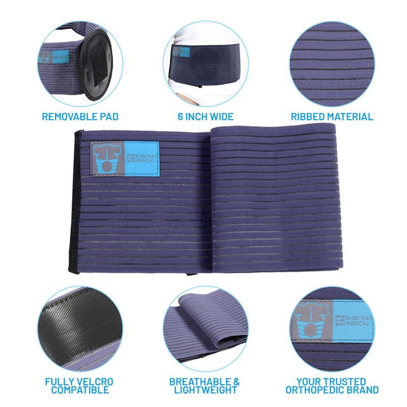 Everyday Medical Umbilical Hernia Belt - For Women and Men – Abdominal Hernia Binder for Belly Button Navel Hernia Support, Helps Relieve Pain - for Incisional, Epigastric, Ventral, & Inguinal Hernia Small/Medium (Pack of 1) - NewNest Australia
